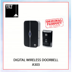 YETPLUS A303 100M Wireless Digital DOOR BELL Plug-in type (BLACK/WHITE) Casing#LOCENG PINTU#门铃