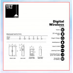 YETPLUS A303 100M Wireless Digital DOOR BELL Plug-in type (BLACK/WHITE) Casing#LOCENG PINTU#门铃