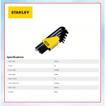 Stanley Hex Key-L/Arm IMP Set (12pcs) 69-257