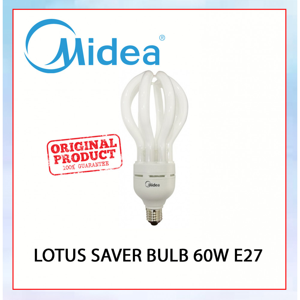 Midea Lotus Saver Bulb 60W E27 Warm White#E27 Bulb#Industry Lamp#Mentol Lingkaran#Lampu Kilang#Lampu Studio#Mentol#电灯泡 Midea Lotus Saver Bulb 60W E27 Warm White#E27 Bulb#Industry Lamp#Mentol Lingkaran#Lampu Kilang#Lampu Studio#Mentol#电灯泡