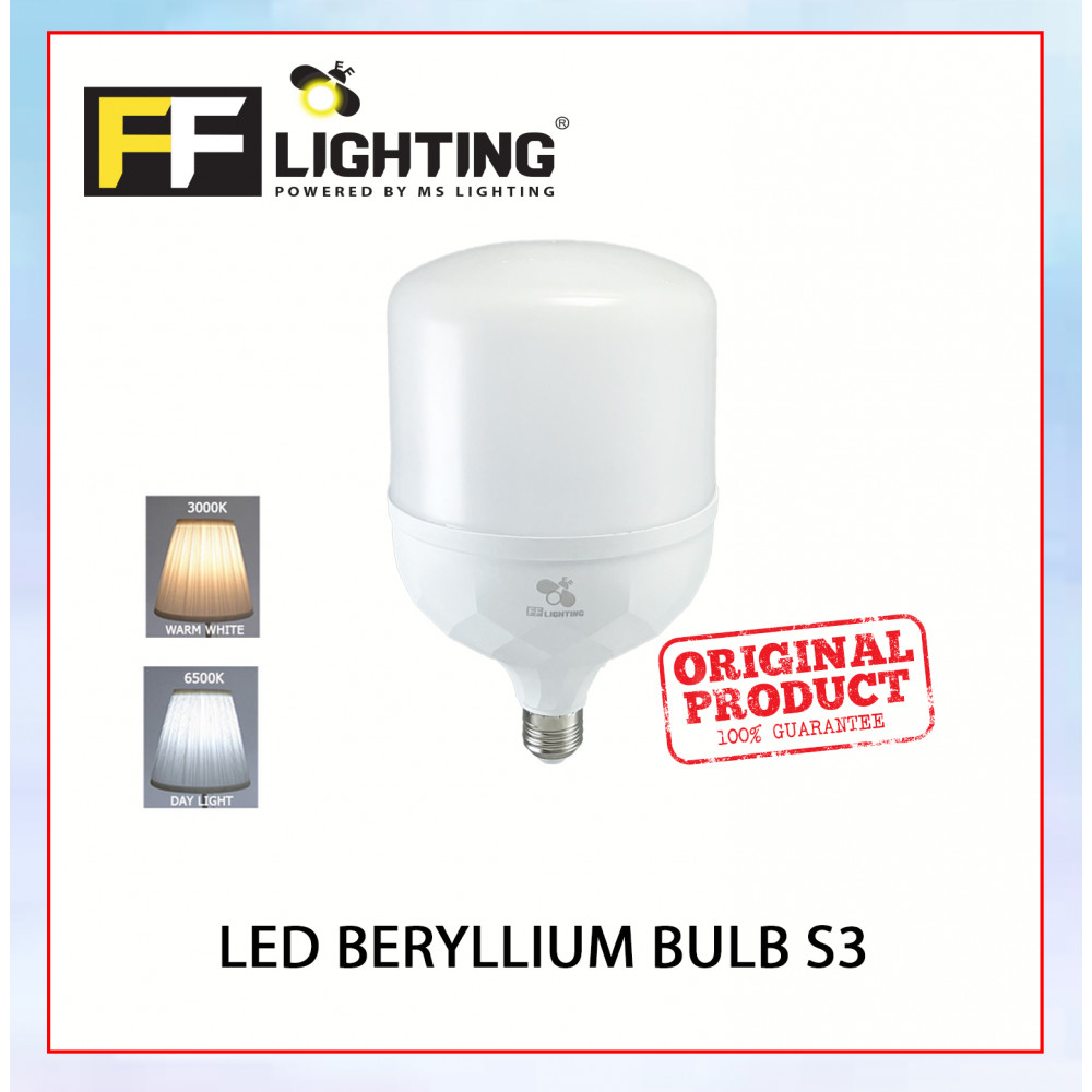 FFL Led Beryllium Bulb S3 40W/60W E27 Day Light/Warm White#FF Lighting#Globe Lamp#E27 Bulb#Led Bulb#Mentol#电灯泡