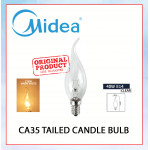 Midea Tailed Candle Bulb CA35 40W E14 Clear Warm White#Incandescent Bulb#E14 Bulb#Mentol Lampu#电灯泡