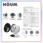 HOUM AIR CIRCULATOR FAN C6 #TABLE FAN#KIPAS PEDARAN UDARA#空气循环风扇