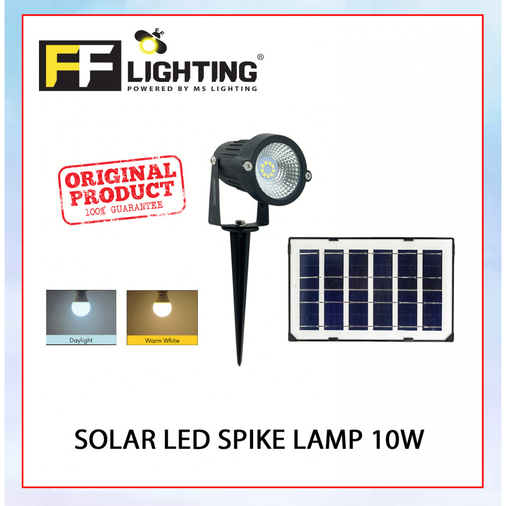 FFLighting Solar Led Spike Lamp 10W Day Light/Warm White