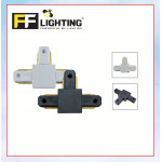 FFL Track Rail T Joint White/Black#FF Lighting#Track Rail Fitting#Track Light Fitting#Track Joint