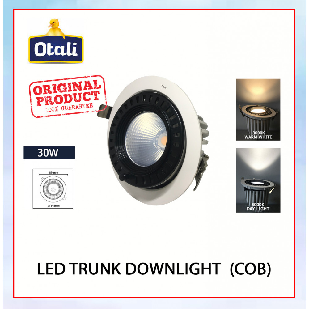 Otali Led Trunk Downlight 30W Day Light/Warm White#Led Downlight#Ceiling Light#Eyeball#Spotlight#Lampu Siling#吸顶灯 Otali Led Trunk Downlight 30W Day Light/Warm White#Led Downlight#Ceiling Light#Eyeball#Spotlight#Lampu Siling#吸顶灯