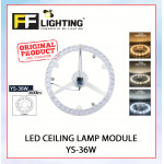 FFL Led Ceiling Lamp Module YS-36W Day Light/Cool White/Warm White#FF Lighting#Magnet#Accessories#Lampu Ceiling#吸顶灯