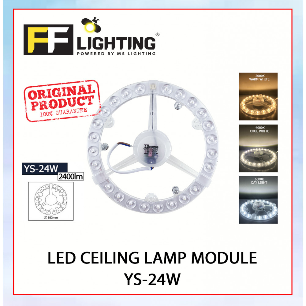 FFL Led Ceiling Lamp Module YS-24W Day Light/Cool White/Warm White#FF Lighting#Magnet#Accessories#Lampu Ceiling#吸顶灯