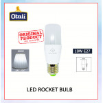Otali Led Rocket Bulb 10W E27 Cool White#Led Bulb#Stick Bulb#E27 Bulb#Mentol Lampu#电灯泡