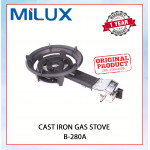 MILUX CAST IRON GAS STOVE B-280A #DURUNG GAS BESI TUANG#铸铁燃气灶