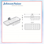 JOHNSON SUISSE SPHERICAL SOAP BASKET WBBA100122CP#SOAP DISH#大长方形肥皂篮