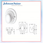 JOHNSON SUISSE AL PINA ROBE HOOK WBSLRH000WW #CANGKUK JUBAH#衣钩