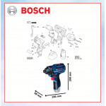 BOSCH CORDLESS IMPACT DRIVER/WRENCH GDR120-LI #PEMACU KESAN TANPA KORD/SEPANA#充电式冲击起子/扳手