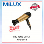 MILUX PRO-IONIC DRYER MHD-5918#HAIR DRYER #PENGERING PRO-IONIK#离子吹风机干燥机