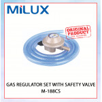 MILUX GAS REGULATOR SET WITH SAFETY VALVE M-188CS #PENGAWAL SELIA GAS TEKANAN TINGGI POLAND#带安全阀的气体调节器组