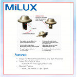 MILUX GAS REGULATOR SET WITH SAFETY VALVE M-188CS #PENGAWAL SELIA GAS TEKANAN TINGGI POLAND#带安全阀的气体调节器组