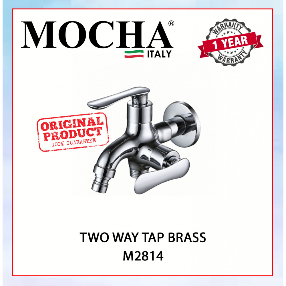 MOCHA TWO WAY TAP BRASS M2814 #PAIP AIR TANDAS BILIK MANDI#双用水龙头