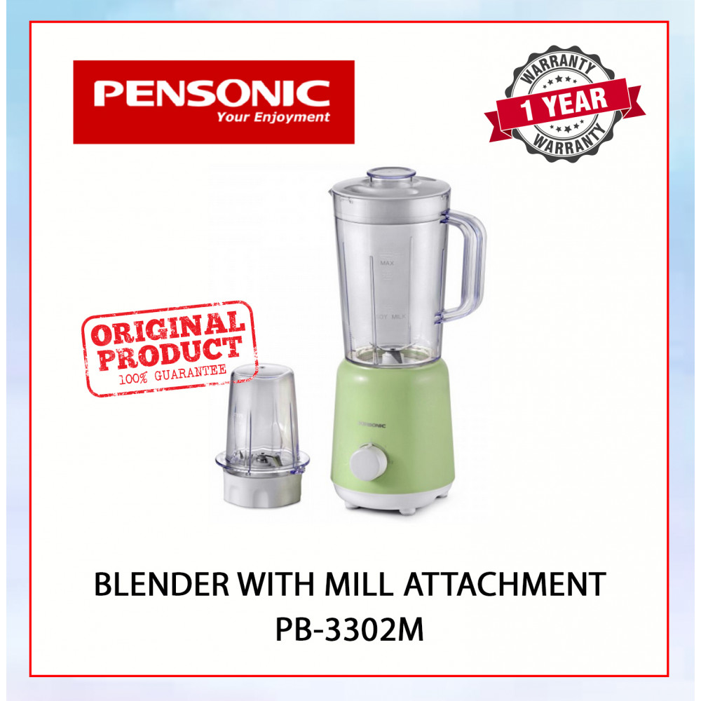 PENSONIC BLENDER WITH MILL ATTACHMENT PB-3302M #PENGISAR#搅拌机