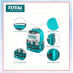 TOTAL  5 PCS TOOLS BAG SET TOS23047 #五件組工具包組套 工具袋 工作背心 多口袋 背包 腰包