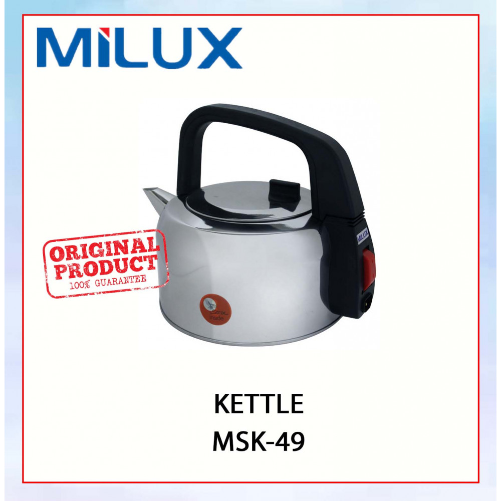 MILUX ELECTRIC KETTLE, MSK-49, 4.9 LITER ( SLV)