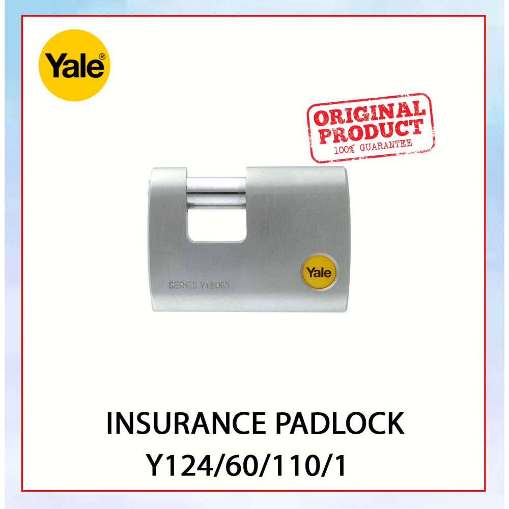 Yale Solid Brass Padlock (60mm) Y124/60/110/1