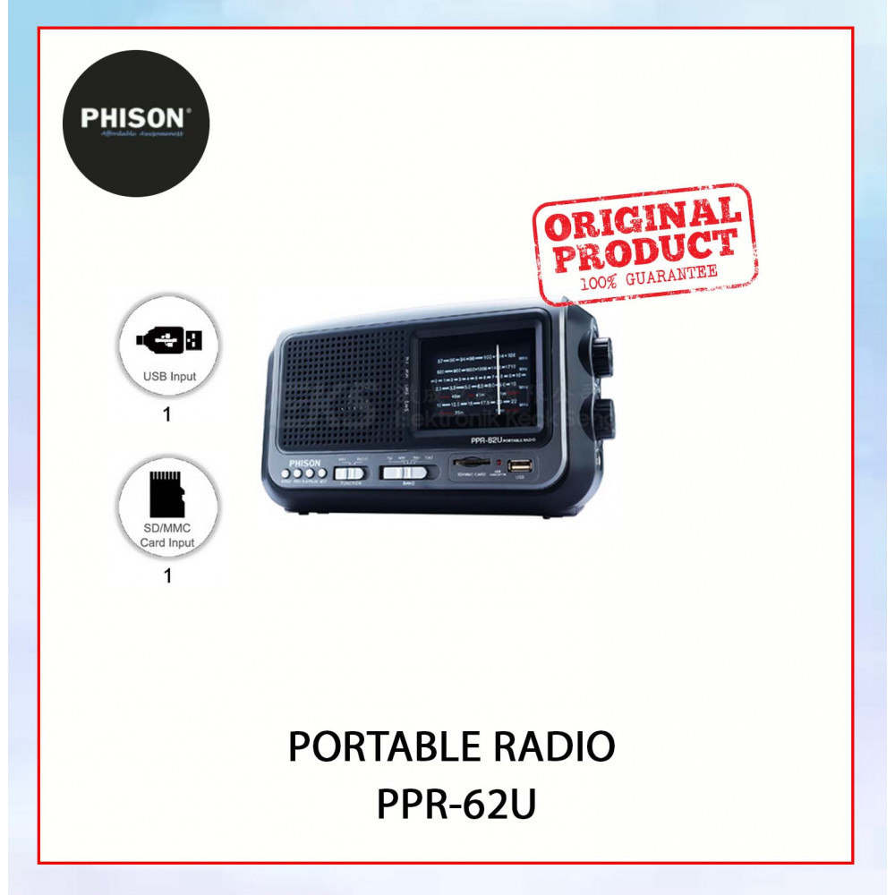 PHISON PORTABLE RADIO PPR-62U #RADIO MUDAH ALIH#收音机 PHISON PORTABLE RADIO PPR-62U #RADIO MUDAH ALIH#收音机