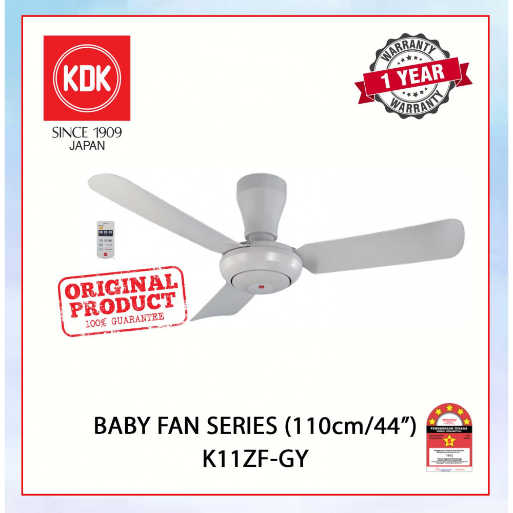 KDK BABY FAN SERIES (110cm/44") GREY K11ZF-GY #KIPAS SILING#CEILING FAN#风扇 KDK BABY FAN SERIES (110cm/44") GREY K11ZF-GY #KIPAS SILING#CEILING FAN#风扇