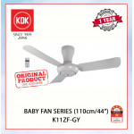 KDK BABY FAN SERIES  (110cm/44") GREY K11ZF-GY #KIPAS SILING#CEILING FAN#风扇