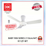 KDK BABY FAN SERIES  (110cm/44") WHITE K11ZF-WT #KIPAS SILING#CEILING FAN#风扇