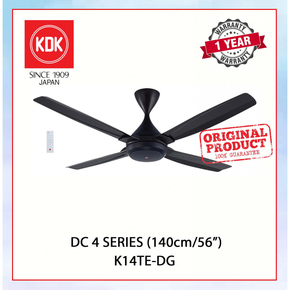 KDK DC 4 SERIES (140cm/56") DARK GREY K14TE-DG  #KIPAS SILING#风扇
