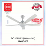 KDK DC 5 SERIES (140cm/56") WHITE K14QF-WT  #KIPAS SILING#风扇