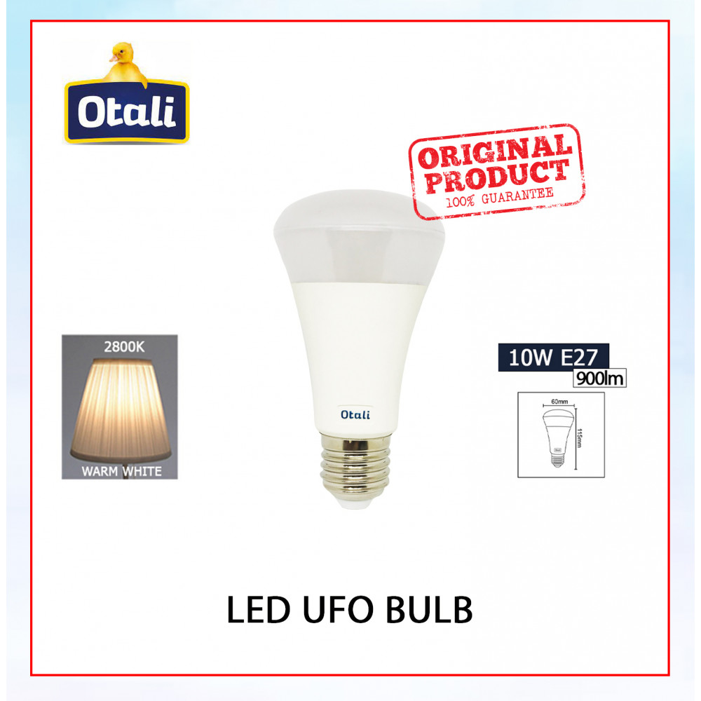 Otali Led UFO Bulb 10W E27 Warm White#Led Bulb#E27 Bulb#Mentol Lampu#电灯泡