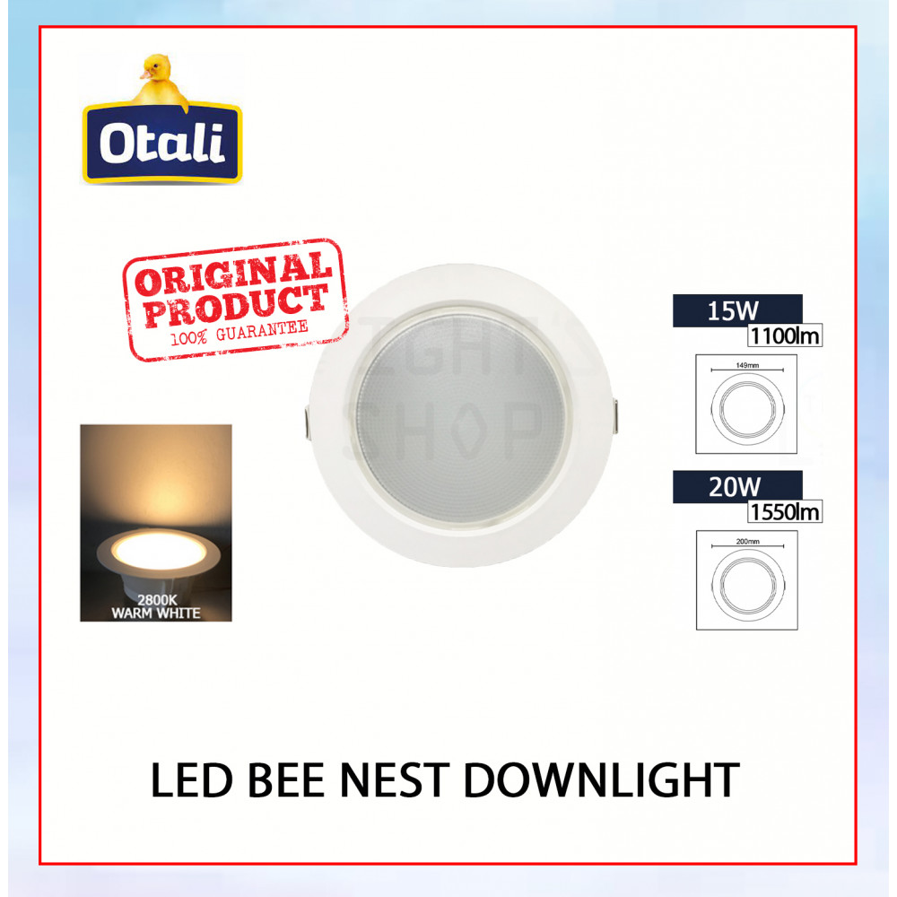 Otali Led Bee Nest Downlight 15W/20W Warm White#Led Downlight#Ceiling Light#Eyeball#Spotlight#Lampu Siling#吸顶灯