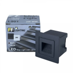 FFL Led Step Light L901 3W Black/White Warm White#FF Lighting#Wall Recessed#Indoor Stairs Lamp#Ground Footlight#Lampu#梯灯