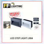 FFL Led Step Light L904 5W Black/White Warm White#FF Lighting#Wall Recessed#Indoor Stairs Lamp#Ground Footlight#Lampu#梯灯