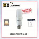 FFL Led Rocket Bulb 10W B22 Day Light/Warm White#FF Lighting#B22 Bulb#Stick Bulb#Mentol#电灯泡