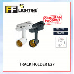 FFL Track E27 Holder Black/White#FF Lighting#Track Light Holder#E27 Base#Track Light Fitting#Track Rail Fitting