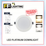 FFL Led Platinum Downlight 12W/20W Day Light/Warm White#FF Lighting#Ceiling Light#Led Downlight#Lampu Siling#吸顶灯