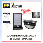 FFL Led Solar Pir Motion Sensor 37/36PCSLed-SMD2835 (3 Mode) 4W l T1613/T1617#FF Lighting#Solar Light#Outdoor#Lampu#紧急灯
