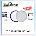 FFL Led Chlorine Ceiling Lamp 40W Black/White Day Light#FF Lighting#Led Ceiling Lamp#Led Ceiling Light#Lampu Siling#吸顶灯