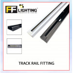 FFL Track Rail White/Black#FF Lighting#Track Rail Fitting#Track Light Fitting#Track Aluminium