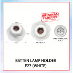 SIP Batten Lamp Holder Base E27 White l SIP-2285BH