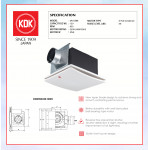 KDK STEEL TYPE 24CGBM #KIPAS EXHAUST SILING#CEILING EXHAUST FAN#天花板式抽风扇#抽风机