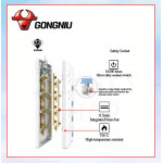 GONGNIU Trailing Socket 4 Gang-1.8/3/5 Meter#Bull#Lightning Protect Type#Sirim#Extension Socket#Cord Extension Plug