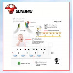 GONGNIU Trailing Socket 4 Gang-1.8/3/5 Meter#Bull#Basic Type#Sirim#Extension Socket#Cord Extension Plug#T-Adaptor