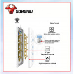 GONGNIU Trailing Socket 5 Gang-1.8/3/5 Meter#Bull#Lightning Protect Type#Sirim#Extension Socket#Cord Extension Plug