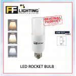 FFL Led Rocket Bulb 15W E27 Day Light/Cool White/Warm White#FF Lighting#E27 Bulb#Stick Bulb#Mentol#电灯泡