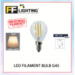 FFL Led Filament Bulb G45 4W E14 Warm White#FF Lighting#E14 Bulb#Edison Bulb#Candle Bulb#Vintage Light#Mentol#电灯泡