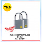 Yale Solid Brass Padlock (50mm) Y120-50-127-1