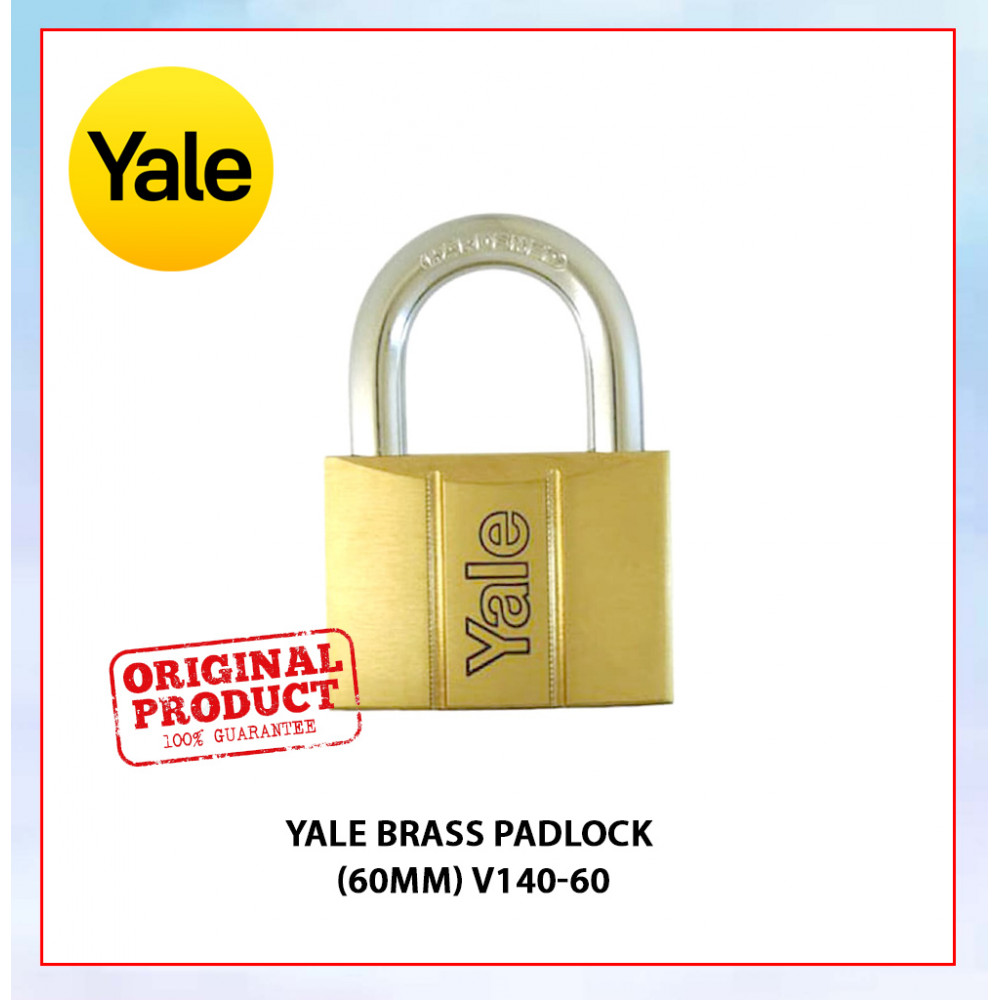 Yale Brass Padlock (60mm) V140-60 Yale Brass Padlock (60mm) V140-60